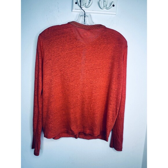 Neiman Marcus Majestic Paris Jacket S Linen Sleeves Back + Suede Front Xsmall 2 - Picture 8 of 8